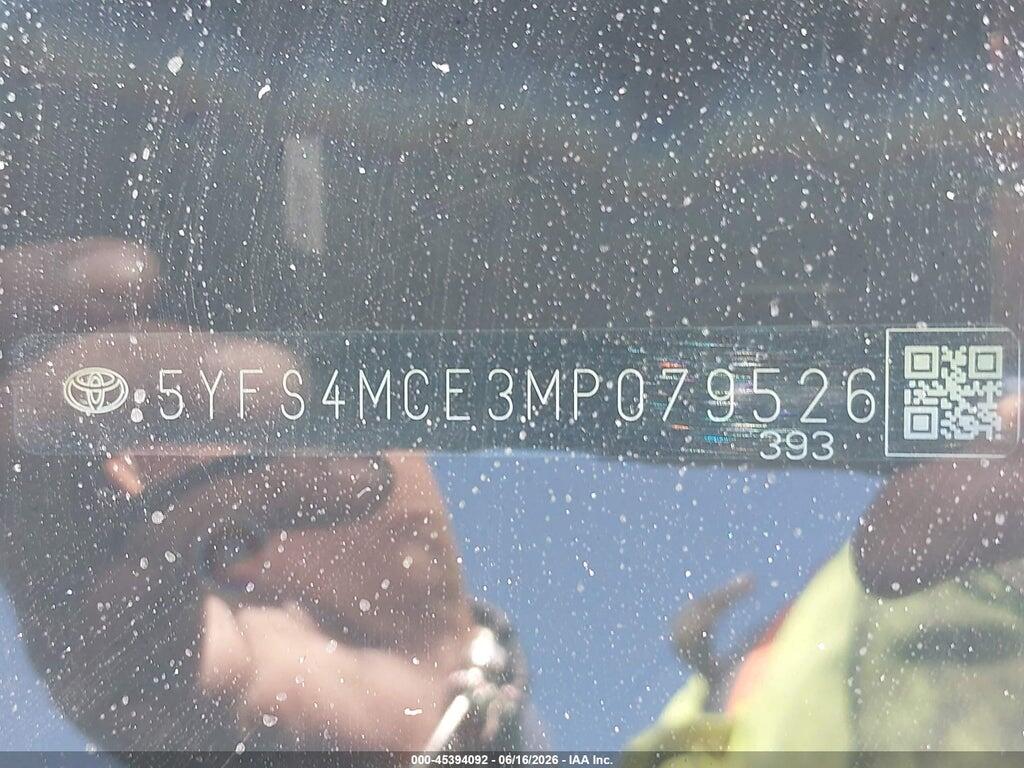 5YFS4MCE3MP079526 2021 TOYOTA COROLLA photo no. 9