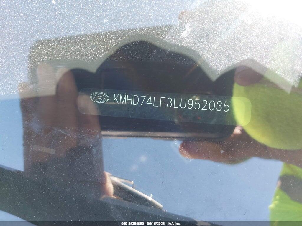 KMHD74LF3LU952035 2020 HYUNDAI ELANTRA photo no. 9