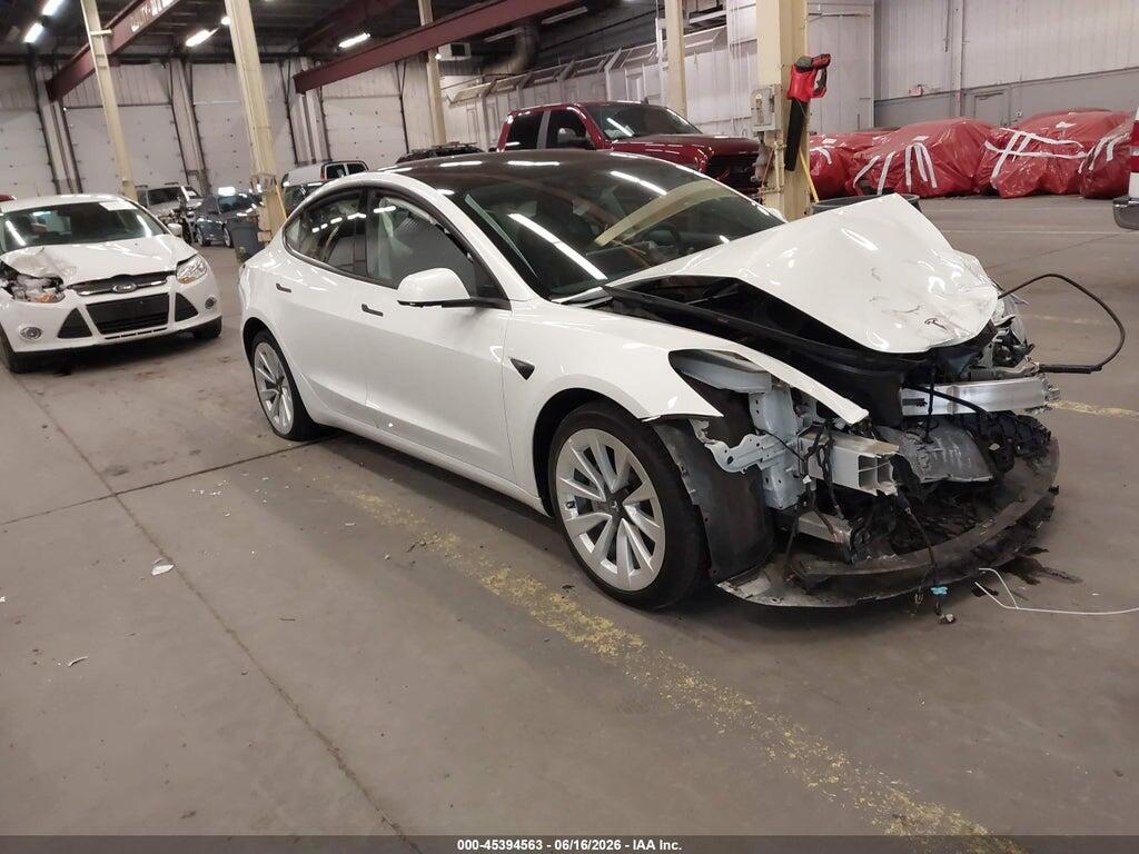 5YJ3E1EB6NF365600 2022 TESLA MODEL 3 photo no. 1
