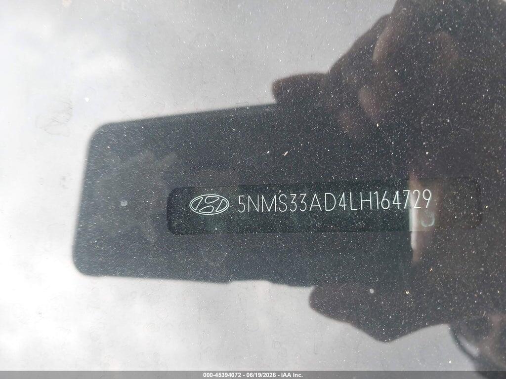 5NMS33AD4LH164729 2020 HYUNDAI SANTA FE photo no. 9