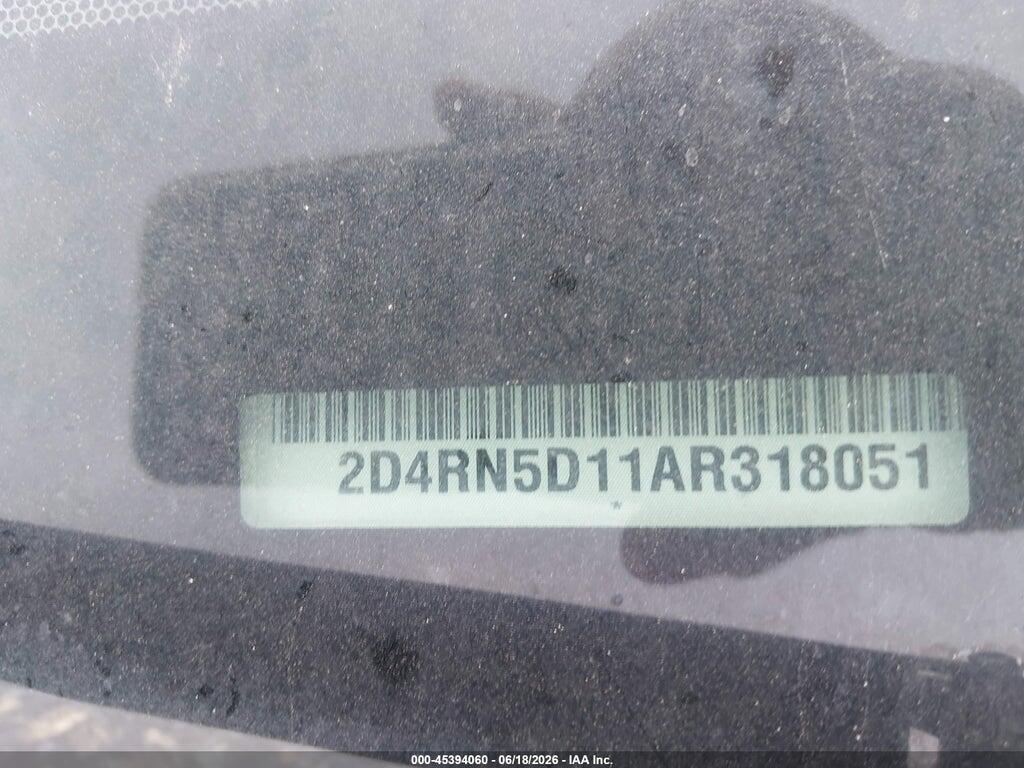 2D4RN5D11AR318051 2010 DODGE GRAND CARAVAN photo no. 9