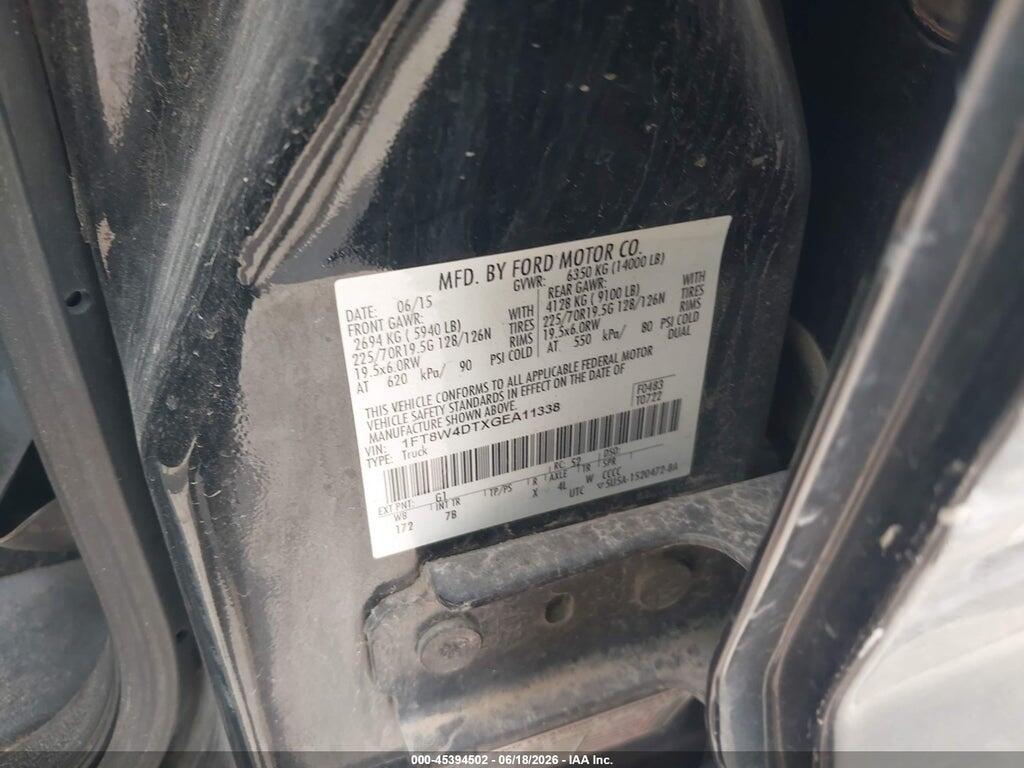 1FT8W4DTXGEA11338 2016 FORD F-450 photo no. 8