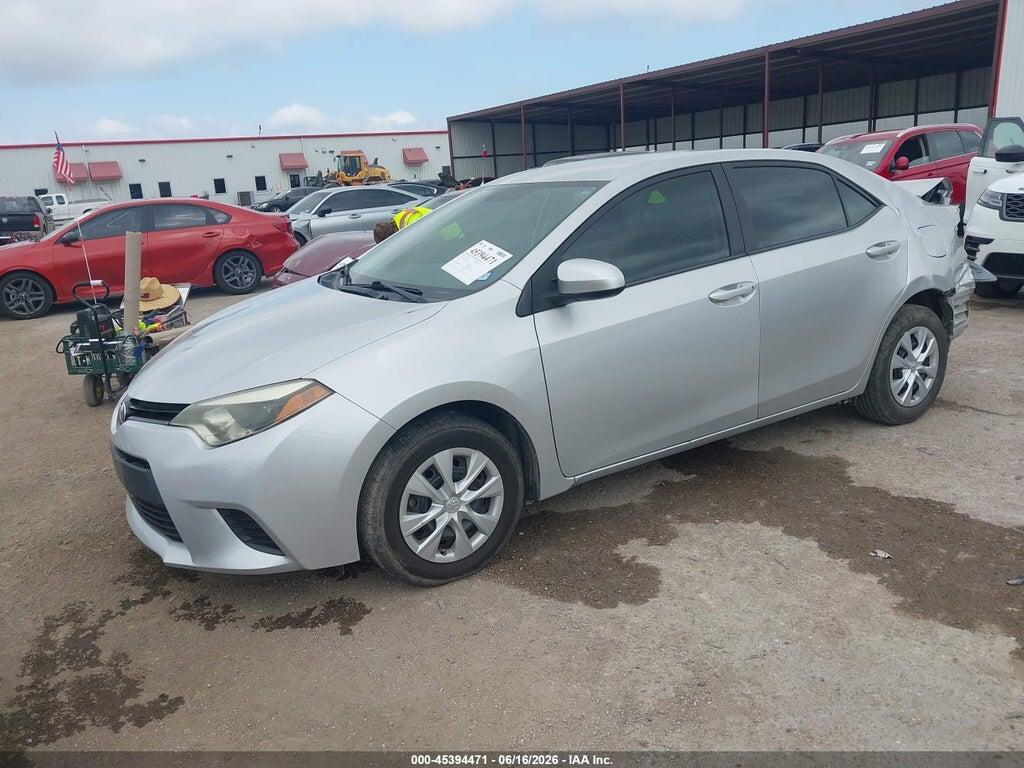5YFBURHE0FP186459 2015 TOYOTA COROLLA photo no. 2