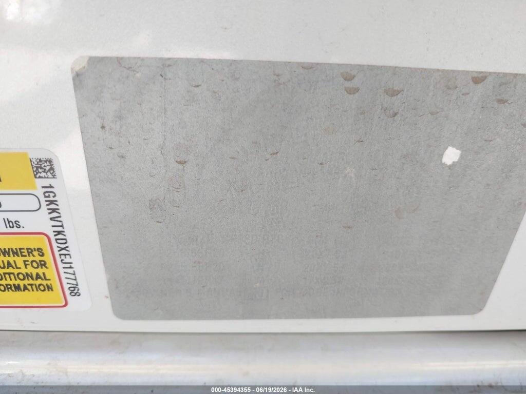 1GKKVTKDXEJ177768 2014 GMC ACADIA photo no. 9