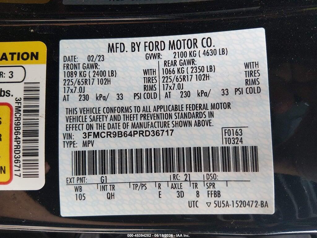 3FMCR9B64PRD36717 2023 FORD BRONCO SPORT photo no. 9