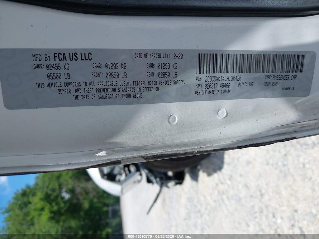 2C3CDXKT4LH130420 2020 DODGE CHARGER photo no. 8