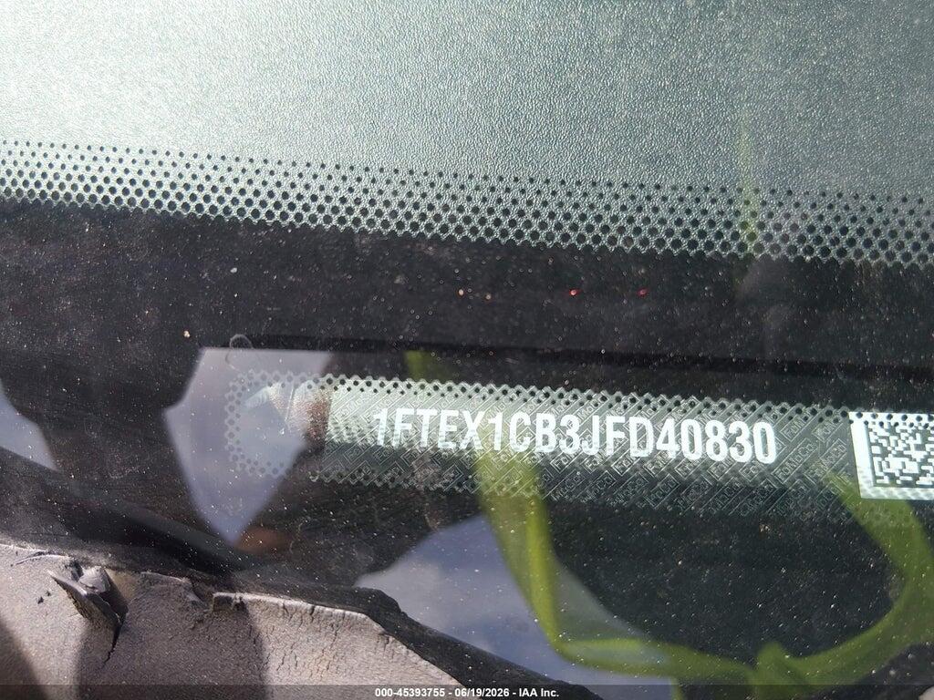1FTEX1CB3JFD40830 2018 FORD F-150 photo no. 9