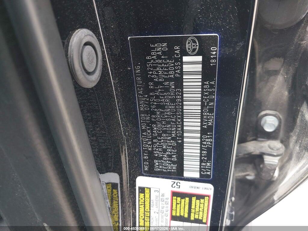 4T1DAACKXSU029823 2025 TOYOTA CAMRY photo no. 9