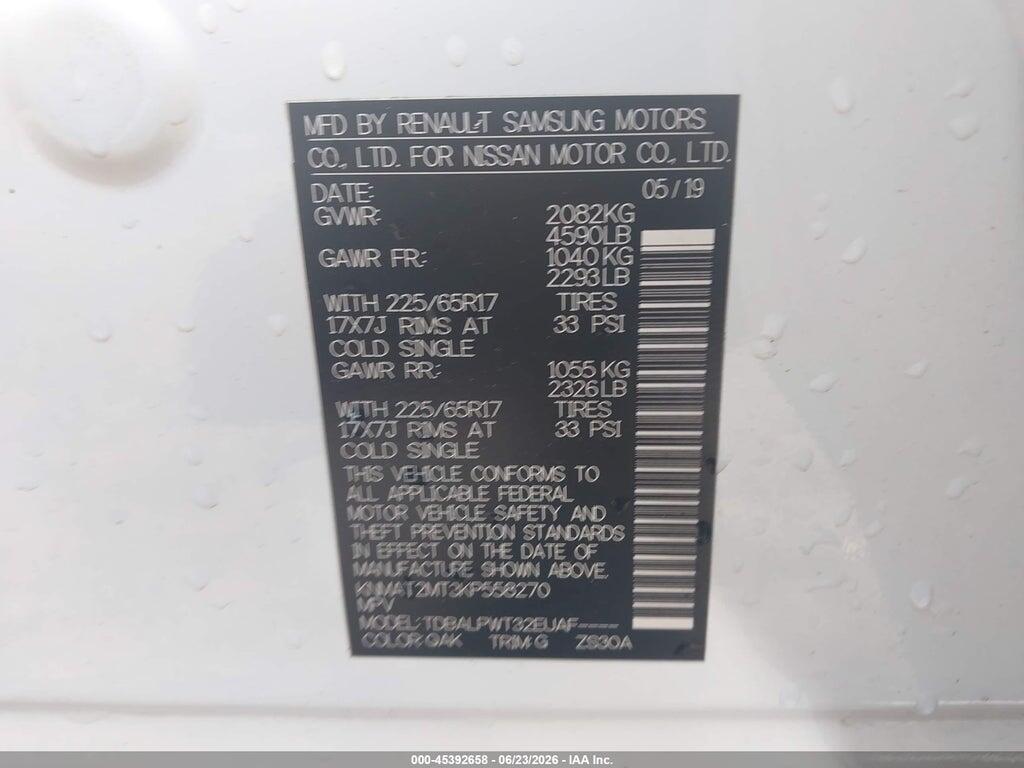 KNMAT2MT3KP558270 2019 NISSAN ROGUE photo no. 9