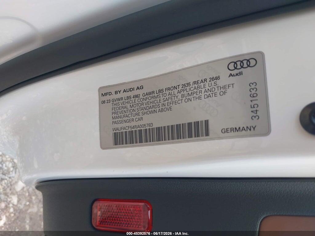 WAUFACF54RA005783 2024 AUDI A5 SPORTBACK photo no. 9