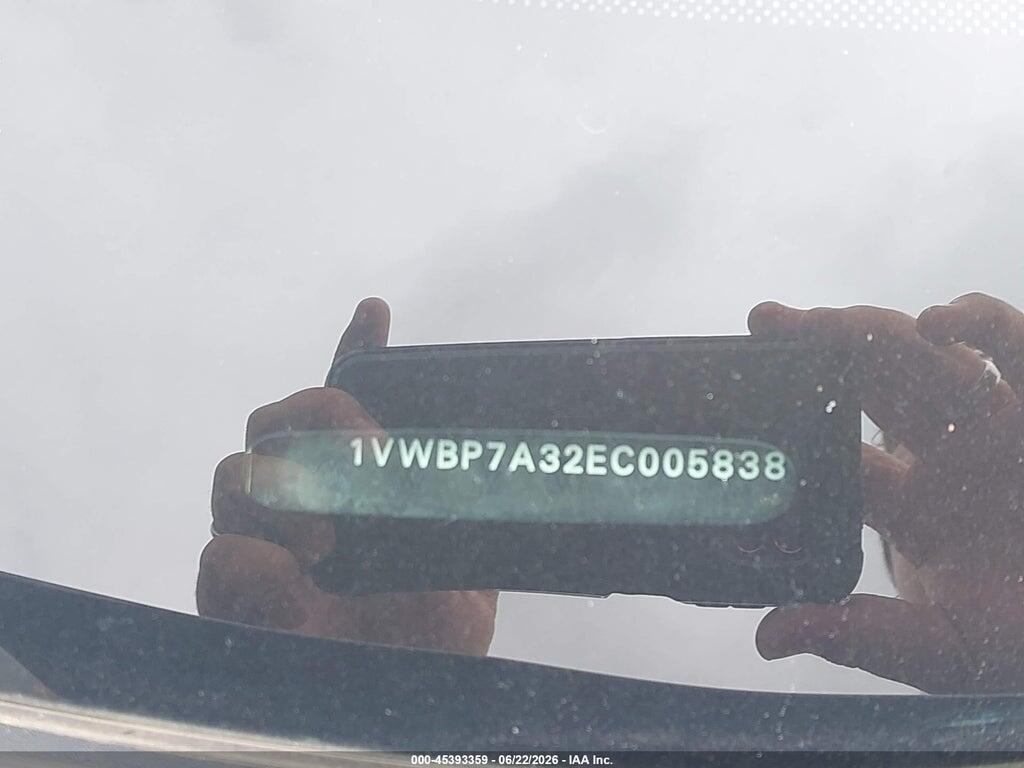 1VWBP7A32EC005838 2014 VOLKSWAGEN PASSAT photo no. 9