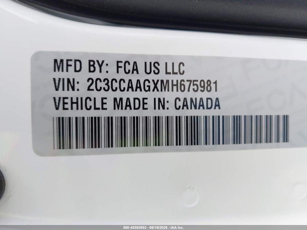 2C3CCAAGXMH675981 2021 CHRYSLER 300 photo no. 9