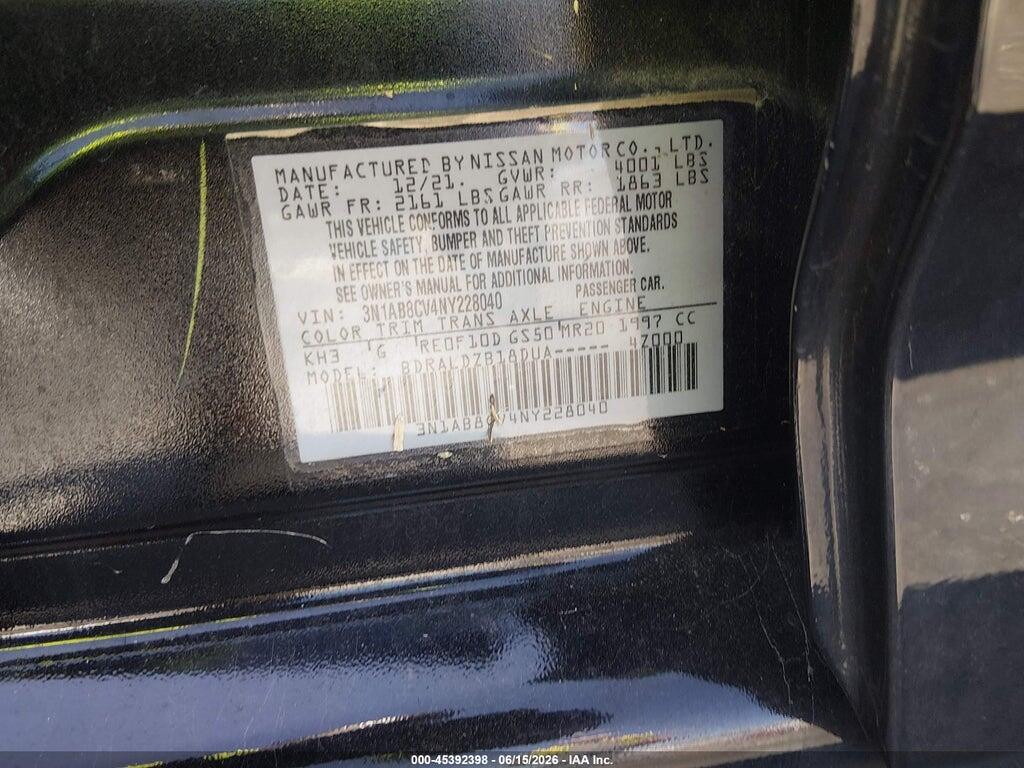 3N1AB8CV4NY228040 2022 NISSAN SENTRA photo no. 9