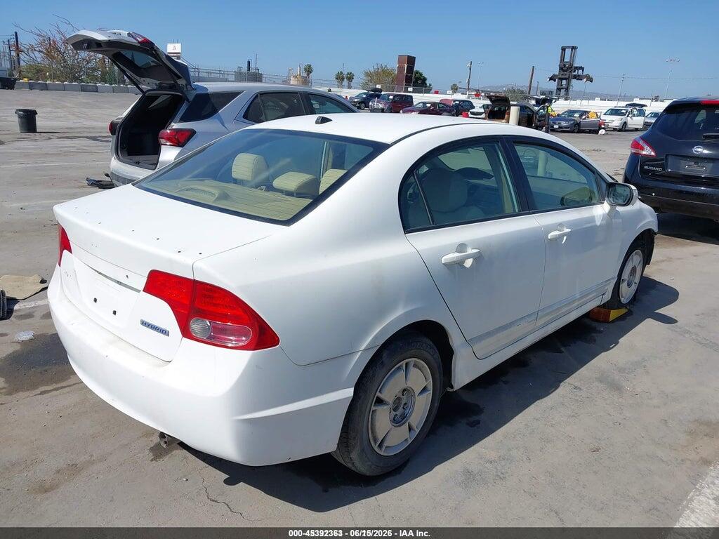 JHMFA36297S017183 2007 HONDA CIVIC HYBRID photo no. 4