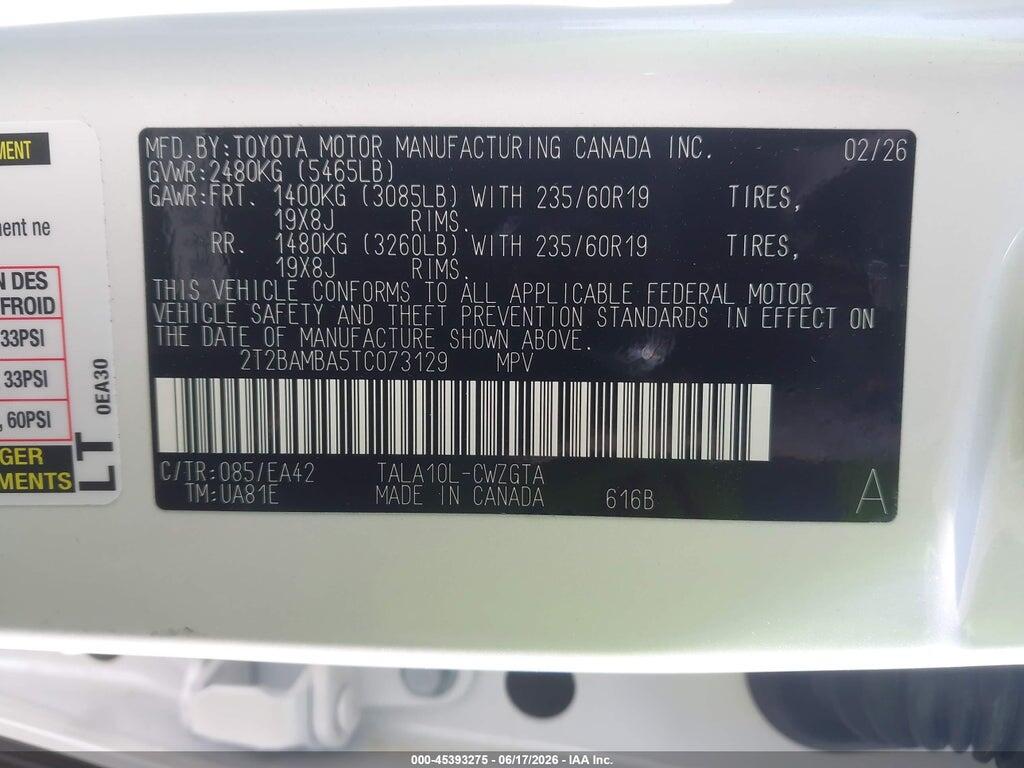 2T2BAMBA5TC073129 2026 LEXUS RX 350 photo no. 9