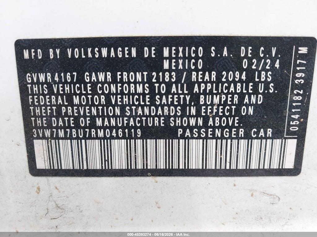 3VW7M7BU7RM046119 2024 VOLKSWAGEN JETTA photo no. 9