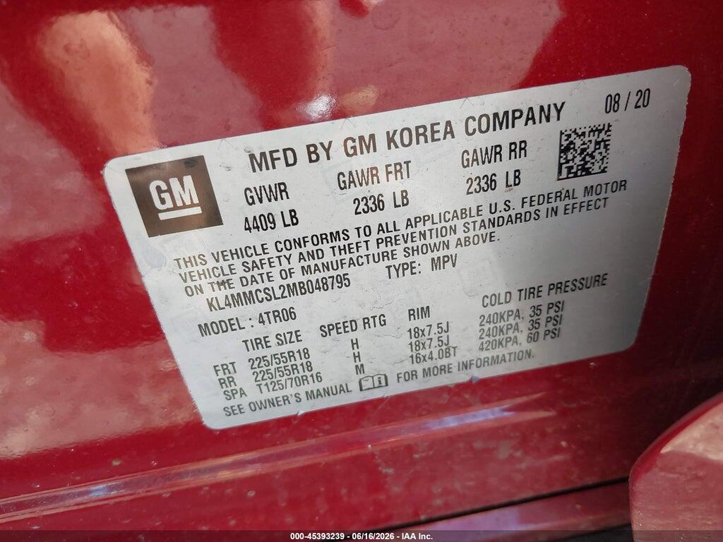 KL4MMCSL2MB048795 2021 BUICK ENCORE GX photo no. 9
