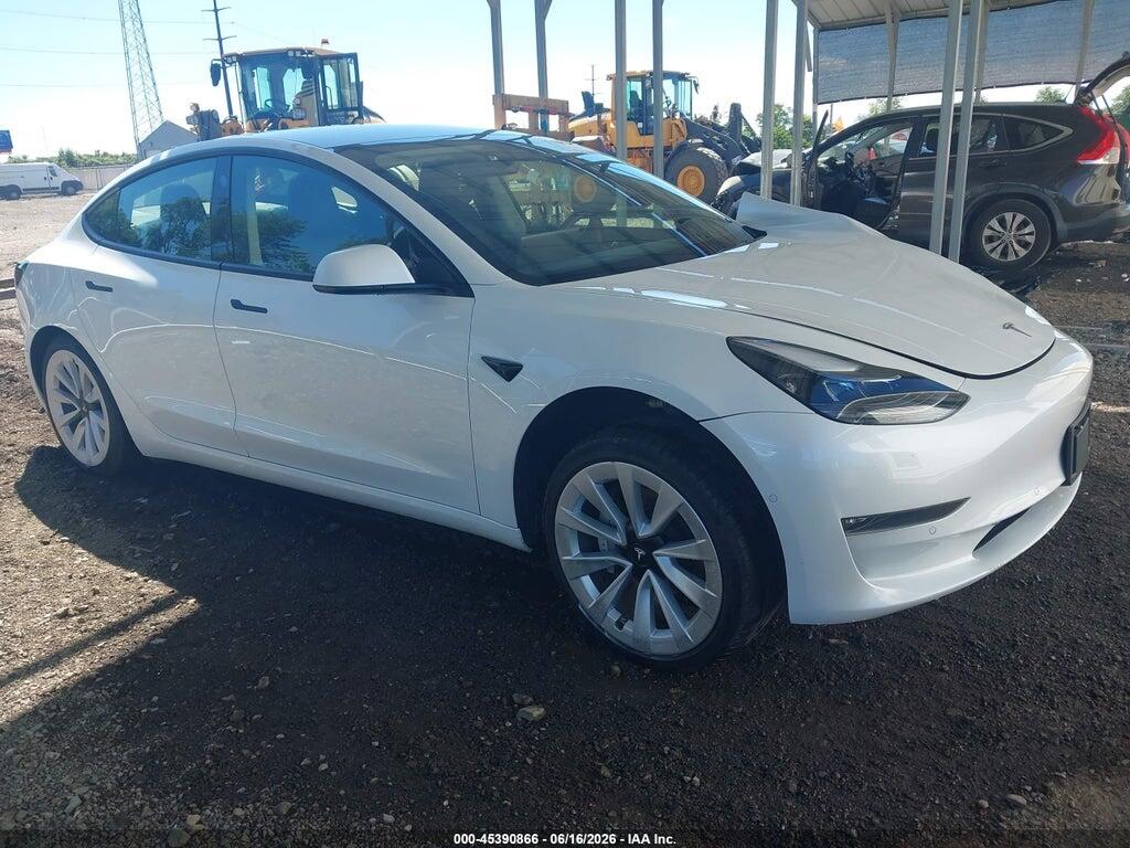 5YJ3E1EB7NF118098 2022 TESLA MODEL 3 photo no. 1