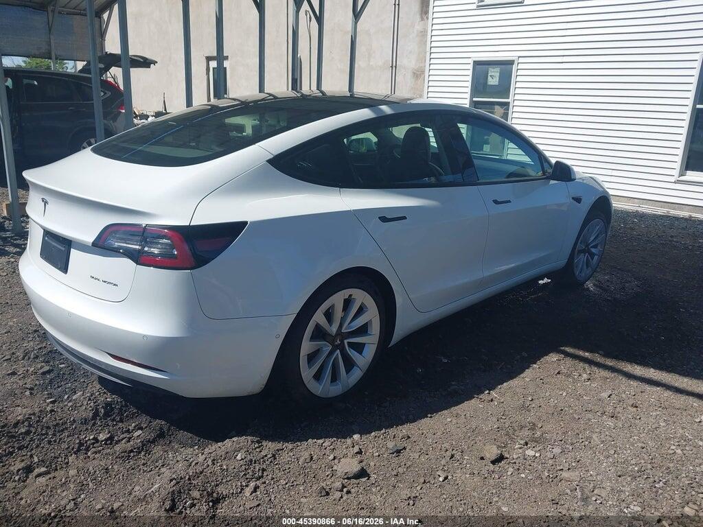 5YJ3E1EB7NF118098 2022 TESLA MODEL 3 photo no. 4