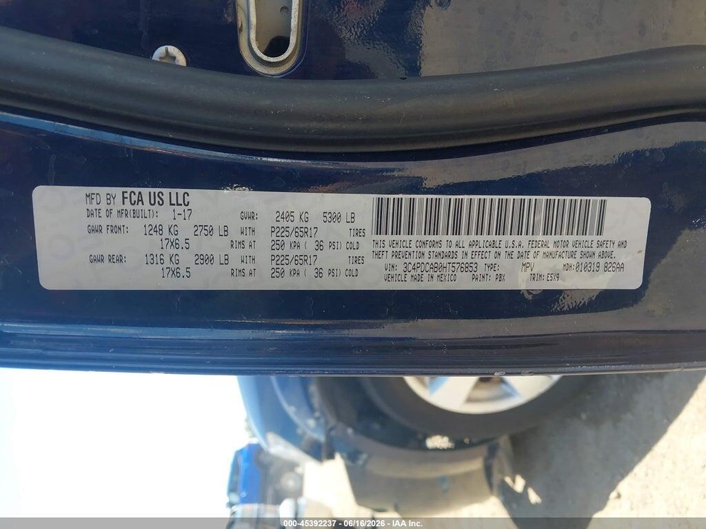 3C4PDCAB0HT576853 2017 DODGE JOURNEY photo no. 9