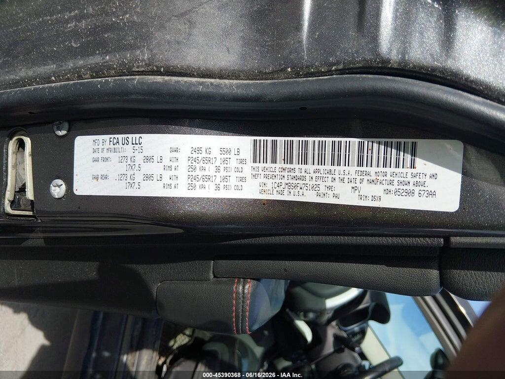 1C4PJMBS0FW751025 2015 JEEP CHEROKEE photo no. 8
