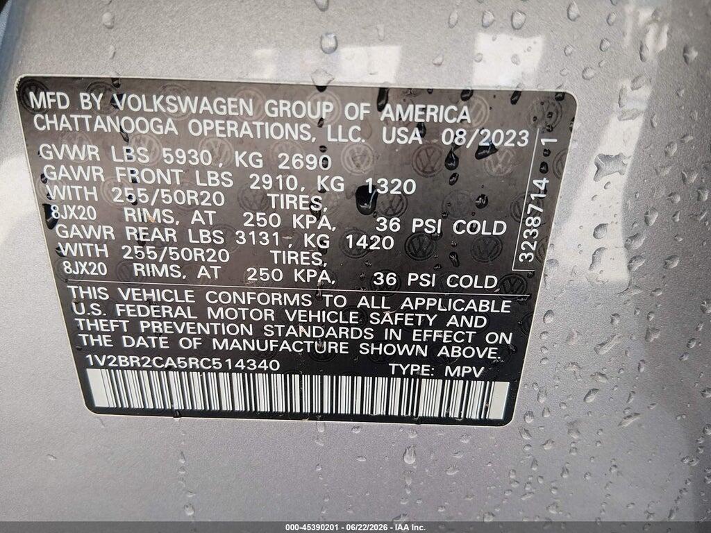 1V2BR2CA5RC514340 2024 VOLKSWAGEN ATLAS photo no. 9