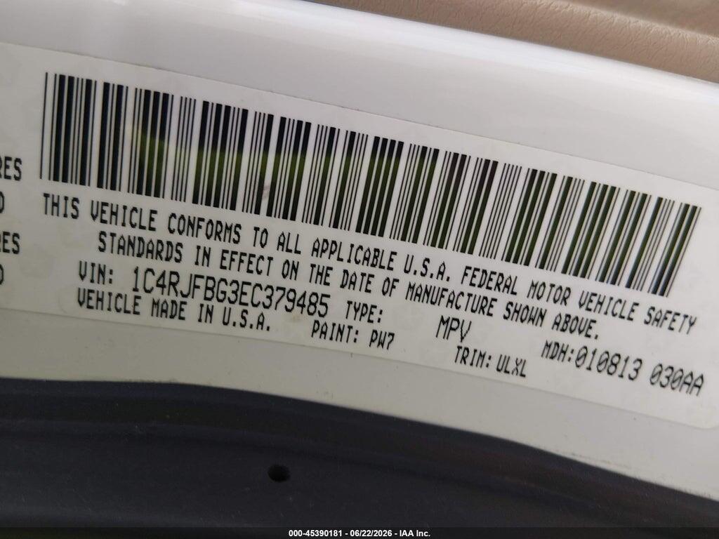 1C4RJFBG3EC379485 2014 JEEP GRAND CHEROKEE photo no. 9