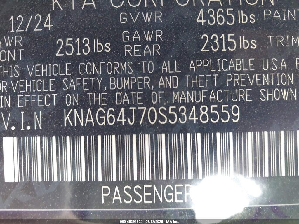 KNAG64J70S5348559 2025 KIA K5 photo no. 9