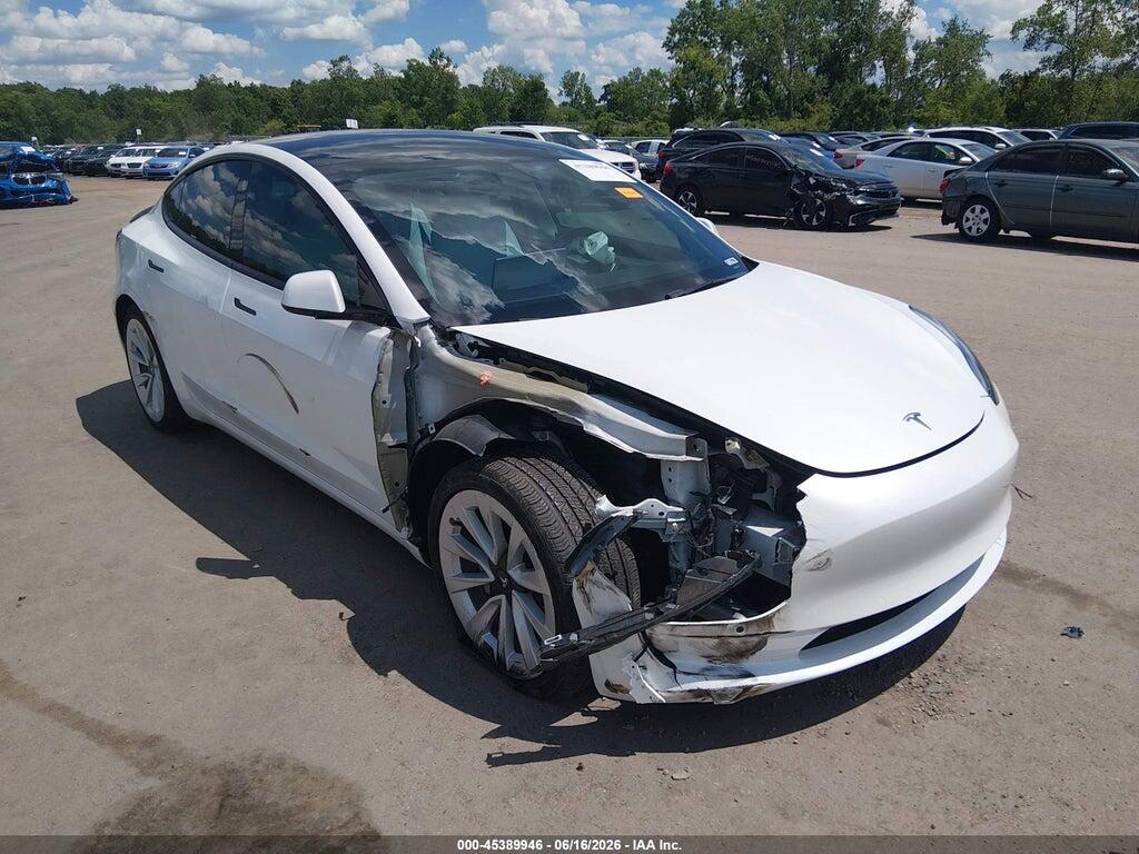 5YJ3E1EB0NF155350 2022 TESLA MODEL 3 photo no. 1