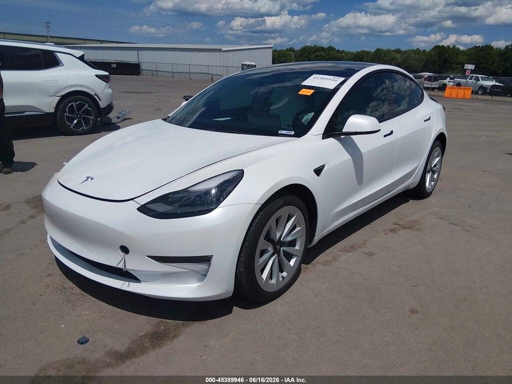 5YJ3E1EB0NF155350 2022 TESLA MODEL 3 photo no. 2