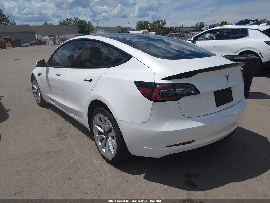 5YJ3E1EB0NF155350 2022 TESLA MODEL 3 photo no. 3