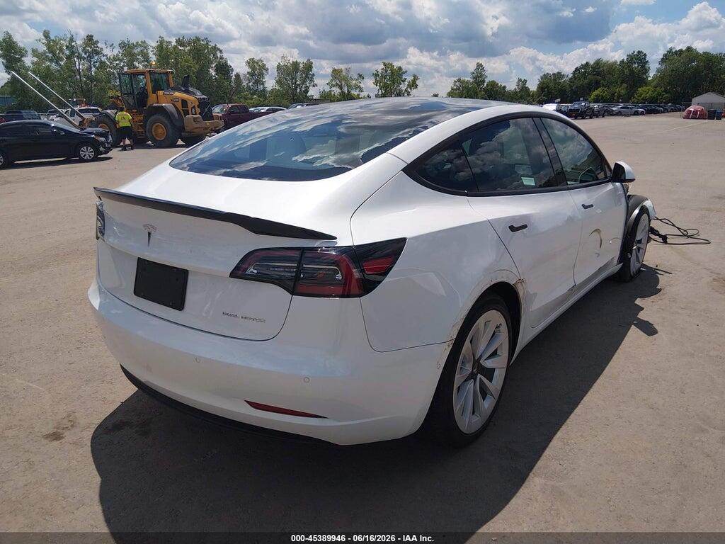 5YJ3E1EB0NF155350 2022 TESLA MODEL 3 photo no. 4