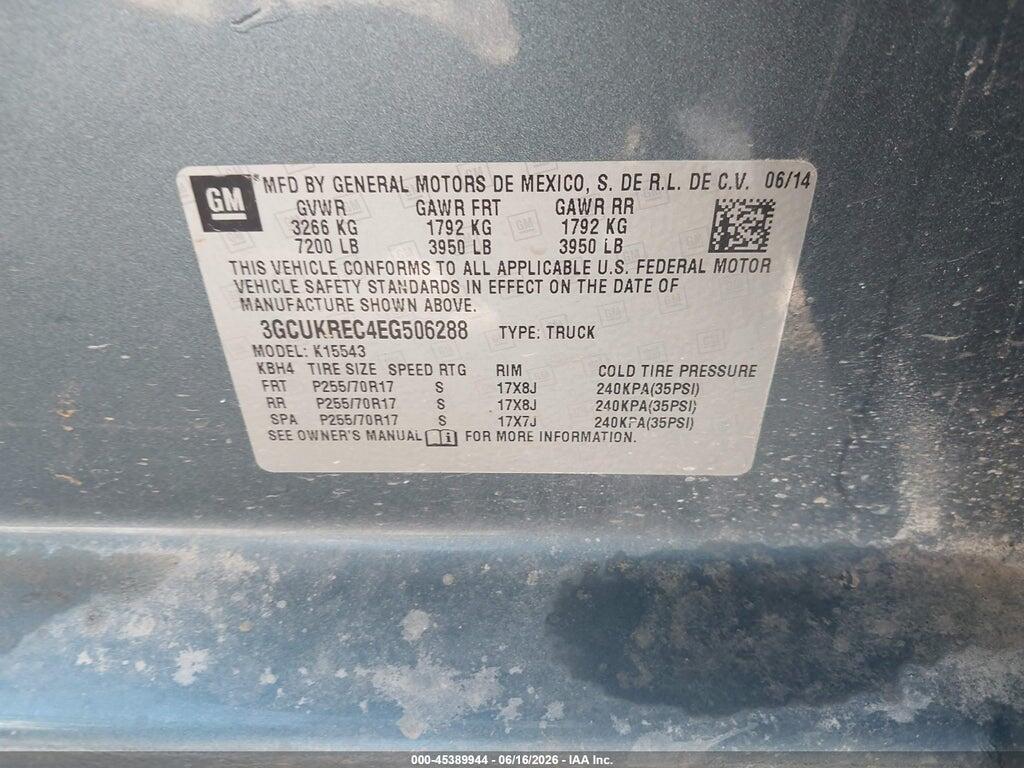 3GCUKREC4EG506288 2014 CHEVROLET SILVERADO 1500 photo no. 9