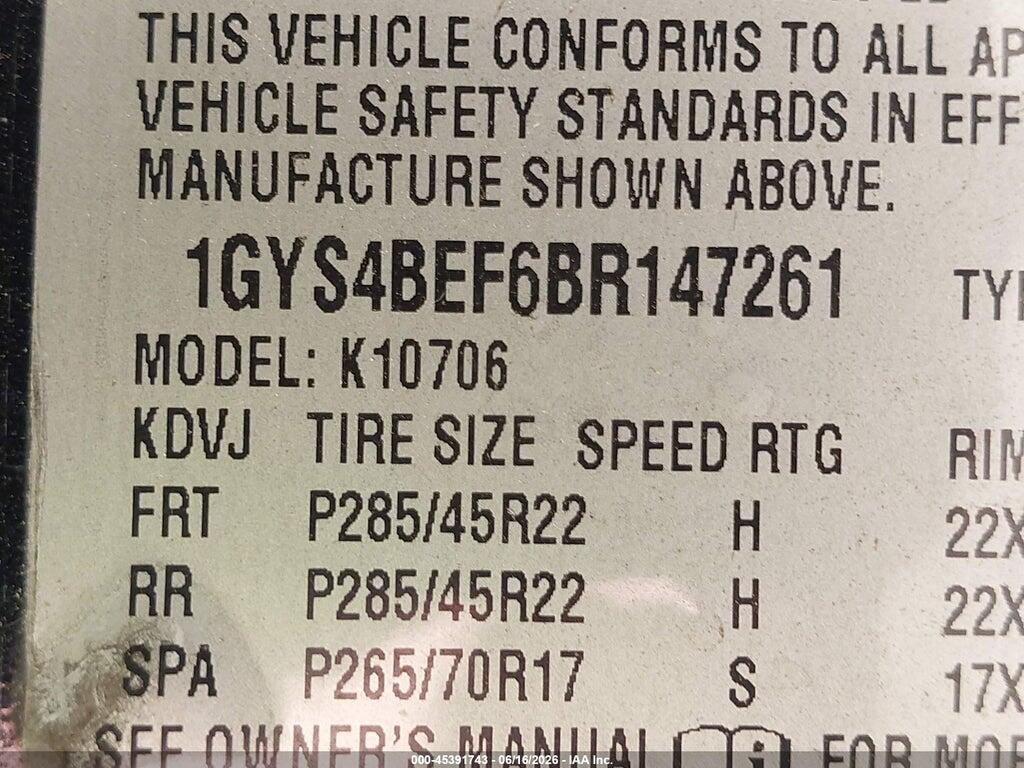1GYS4BEF6BR147261 2011 CADILLAC ESCALADE photo no. 9