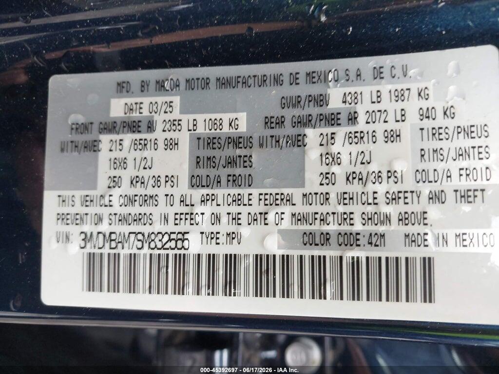 3MVDMBAM7SM832565 2025 MAZDA CX-30 photo no. 9