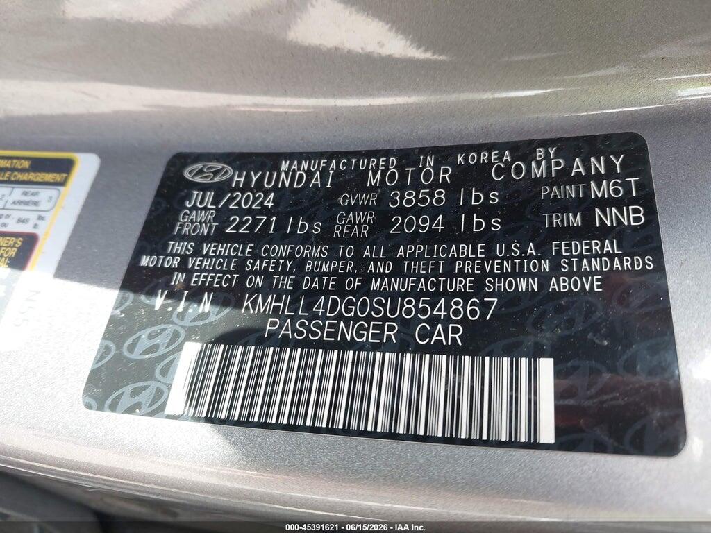 KMHLL4DG0SU854867 2025 HYUNDAI ELANTRA photo no. 9