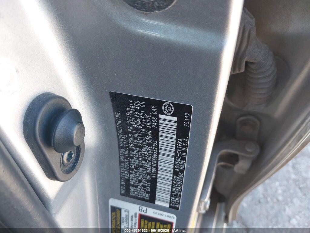 4T1BF1FK6GU552199 2016 TOYOTA CAMRY photo no. 9