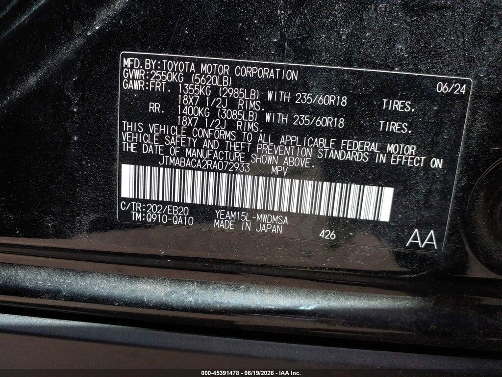 JTMABACA2RA072933 2024 TOYOTA BZ4X photo no. 9