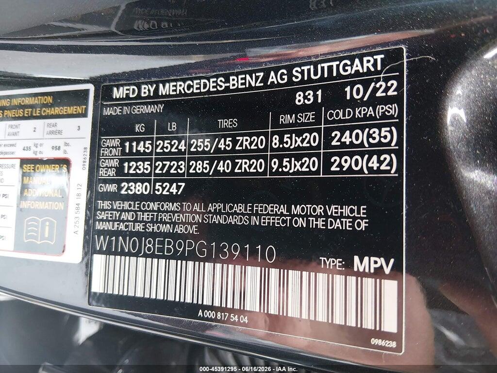 W1N0J8EB9PG139110 2023 MERCEDES-BENZ GLC 300 photo no. 9