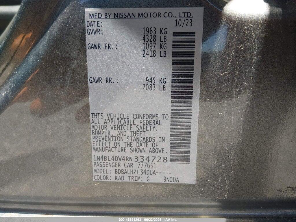 1N4BL4DV4RN334728 2024 NISSAN ALTIMA photo no. 9
