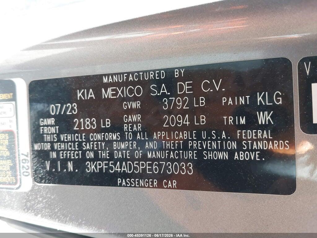 3KPF54AD5PE673033 2023 KIA FORTE photo no. 9