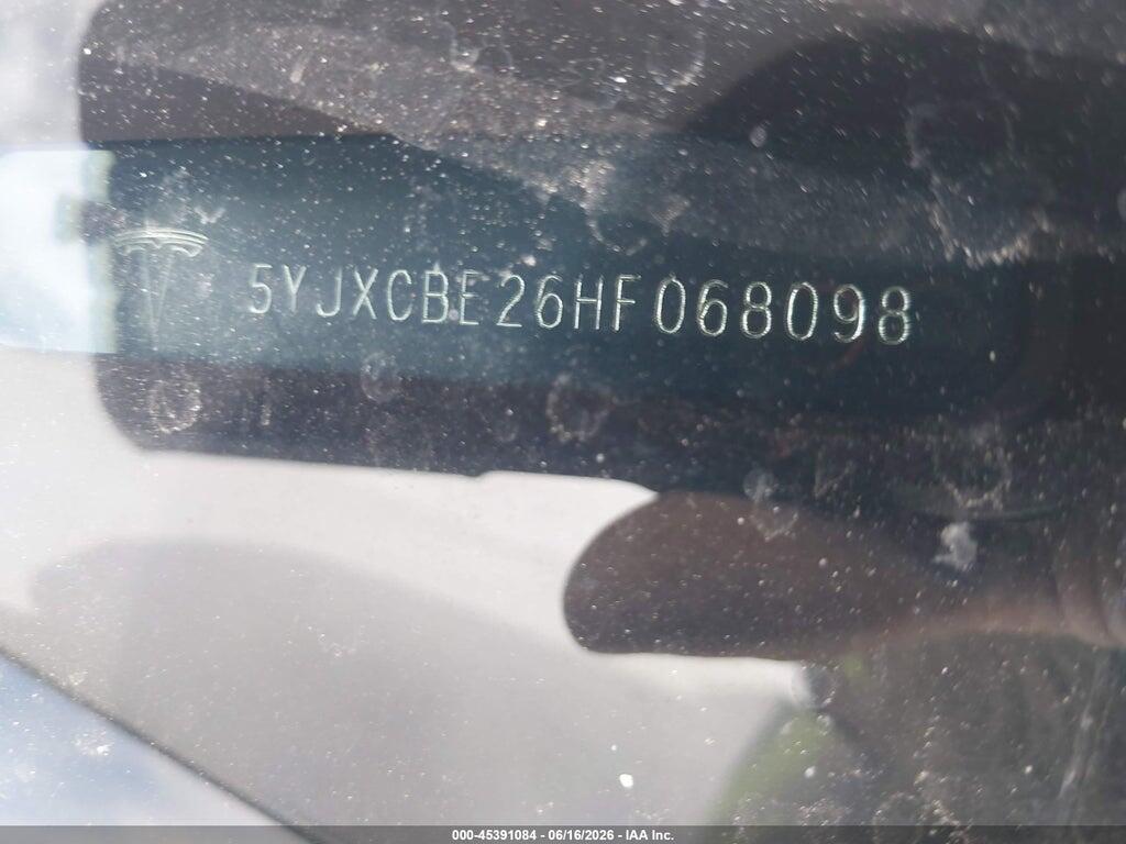 5YJXCBE26HF068098 2017 TESLA MODEL X photo no. 9