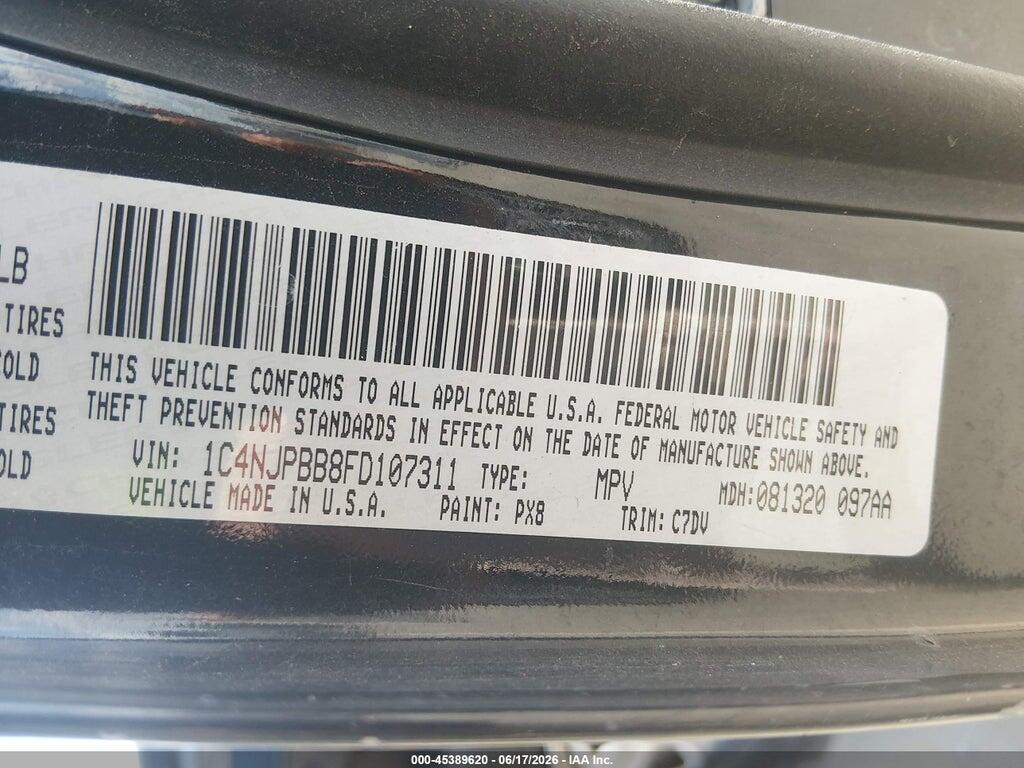 1C4NJPBB8FD107311 2015 JEEP PATRIOT photo no. 9