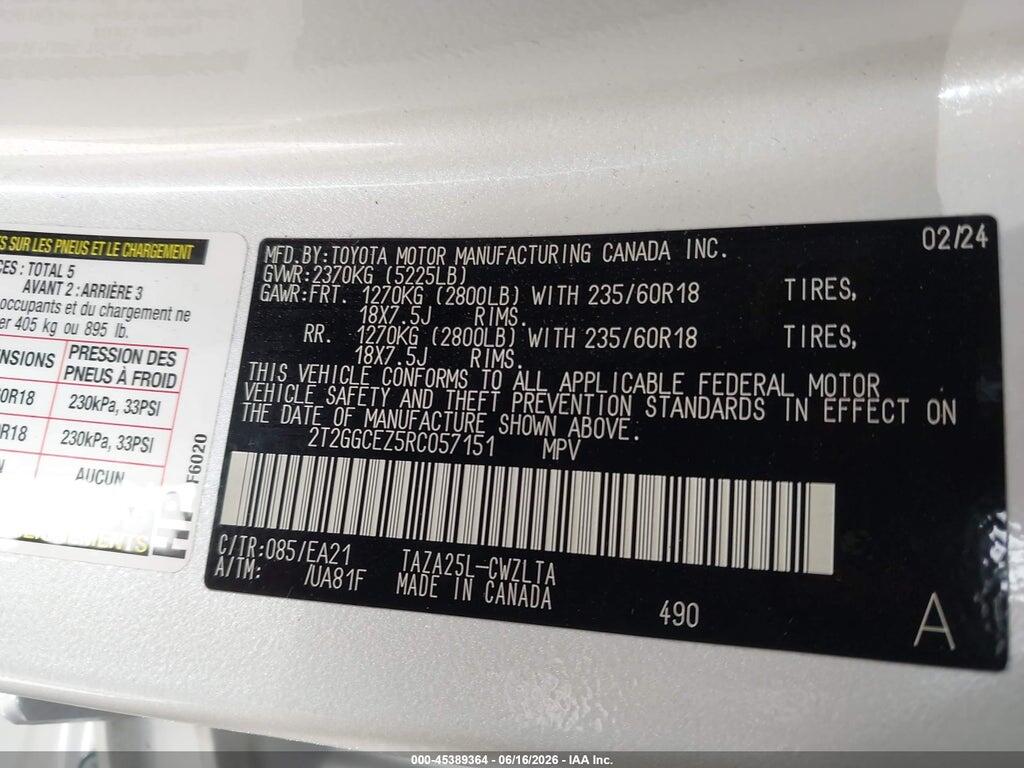 2T2GGCEZ5RC057151 2024 LEXUS NX 350 photo no. 9