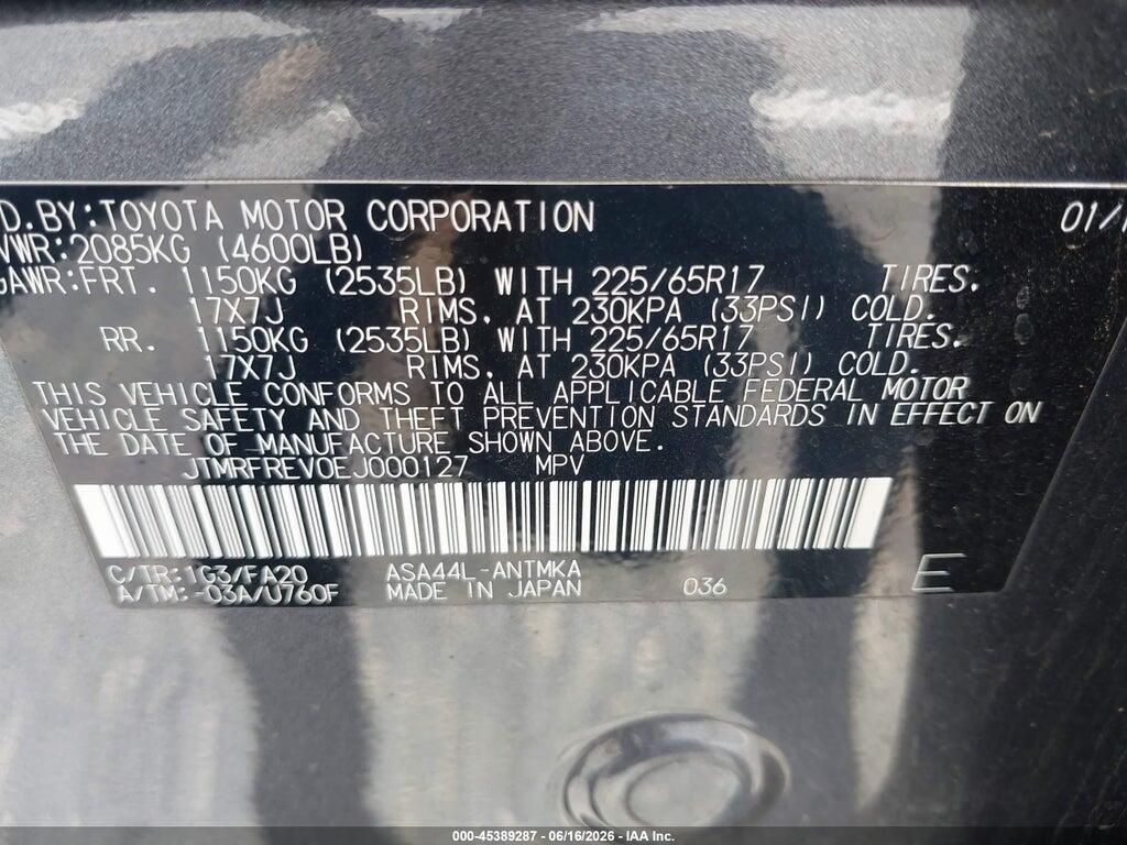 JTMRFREV0EJ000127 2014 TOYOTA RAV4 photo no. 9