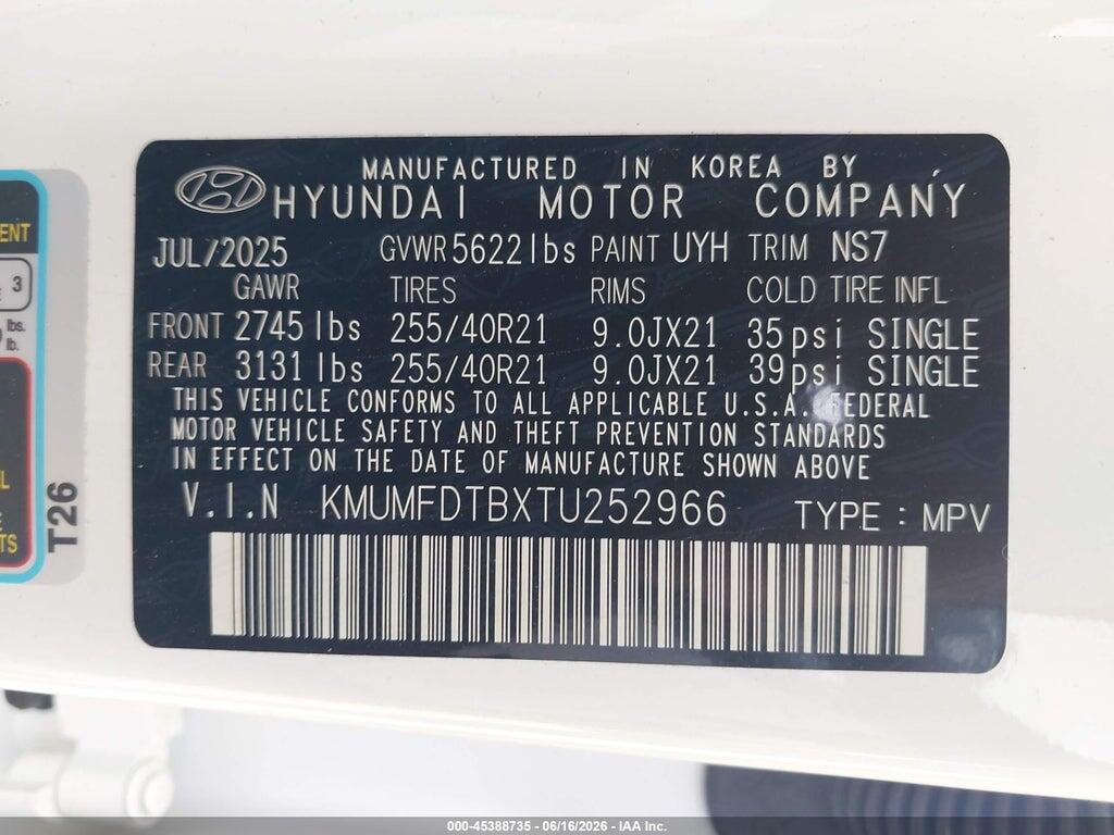 KMUMFDTBXTU252966 2026 GENESIS GV70 photo no. 9