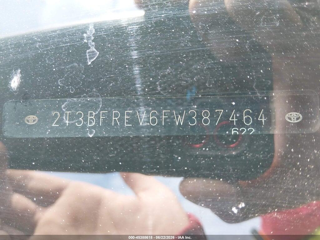 2T3BFREV6FW387464 2015 TOYOTA RAV4 photo no. 9