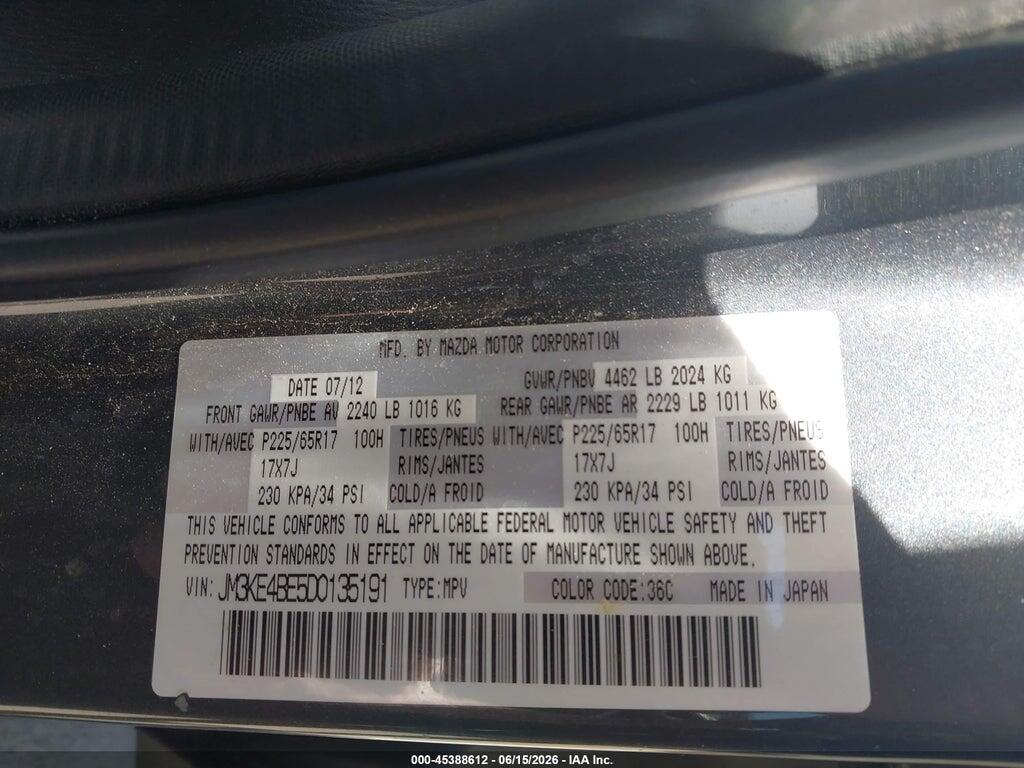 JM3KE4BE5D0135191 2013 MAZDA CX-5 photo no. 9
