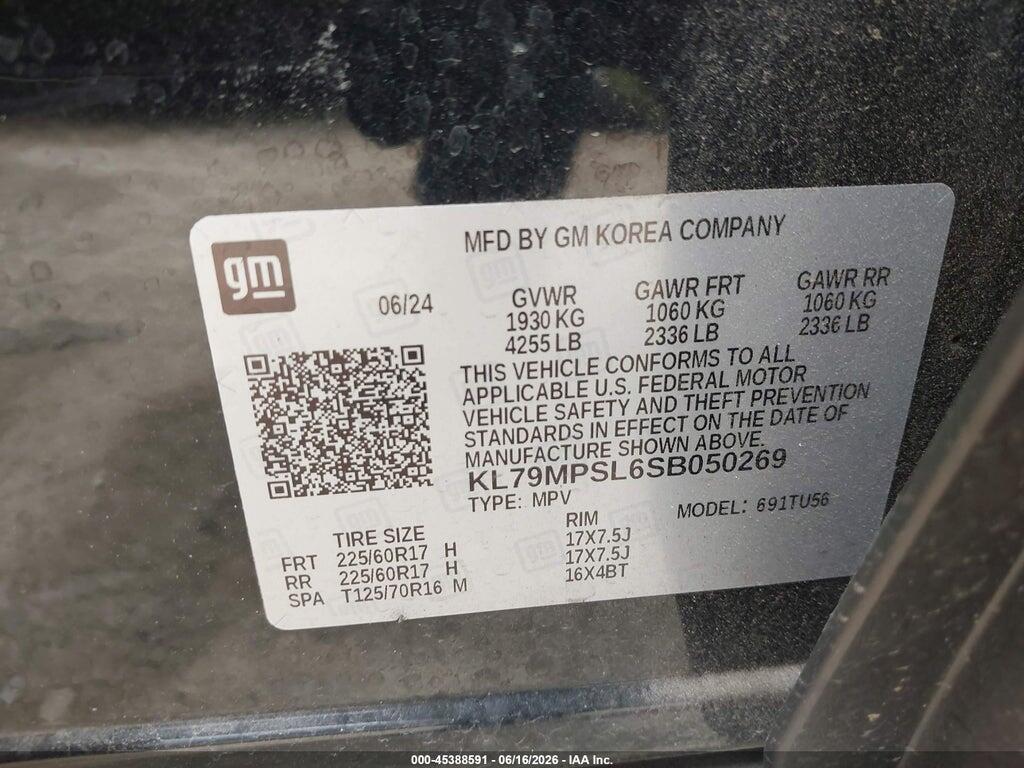 KL79MPSL6SB050269 2025 CHEVROLET TRAILBLAZER photo no. 9