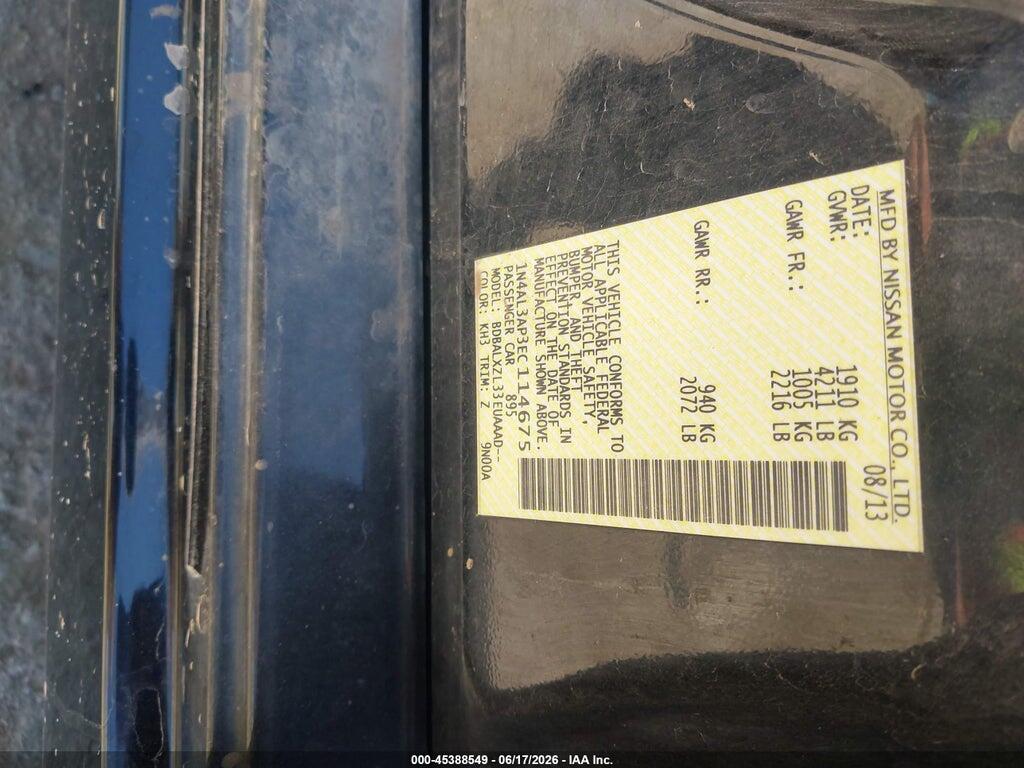 1N4AL3AP3EC114675 2014 NISSAN ALTIMA photo no. 9